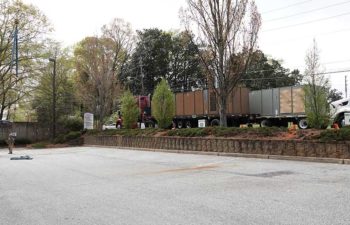 Trucks with industrial HVAC units.