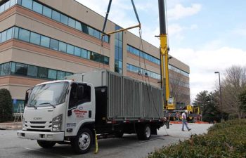 JSThomas truck with industrial HVAC unit.